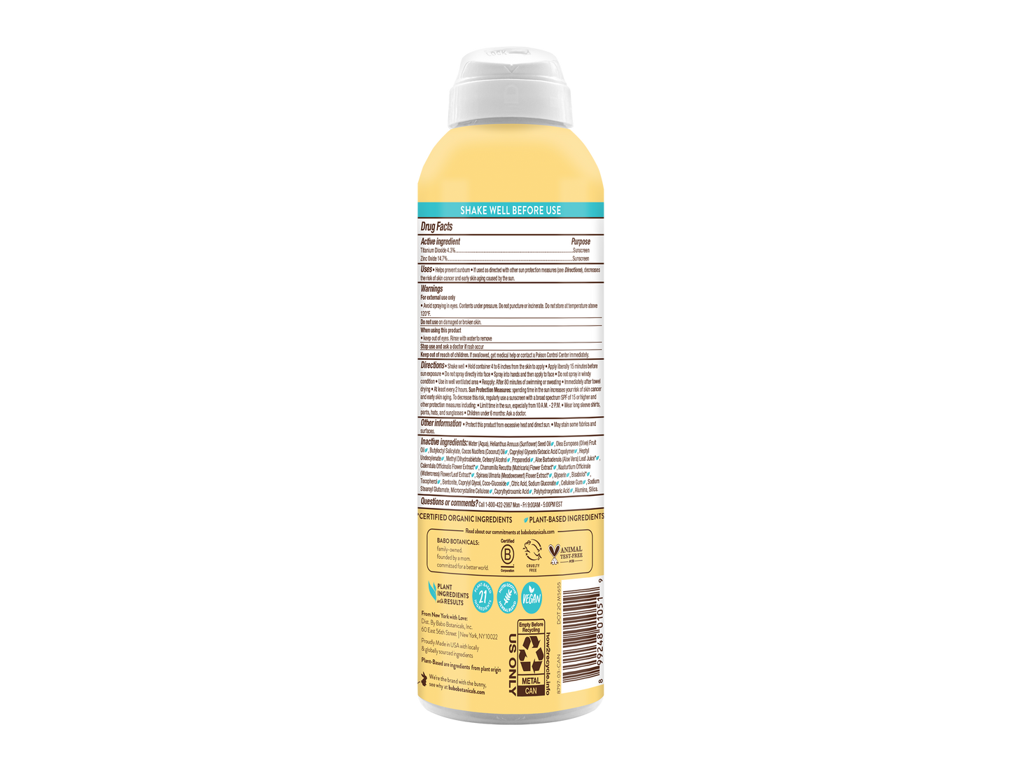 Super Shield Mineral Sunscreen Spray SPF50