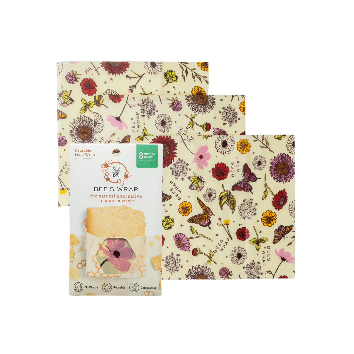 Meadow Magic, Vegan Wax (Medium, 3 Pack)