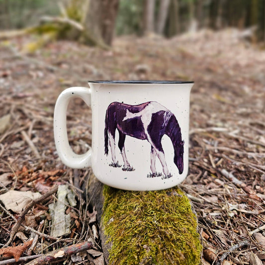 Black and White Horse Mug