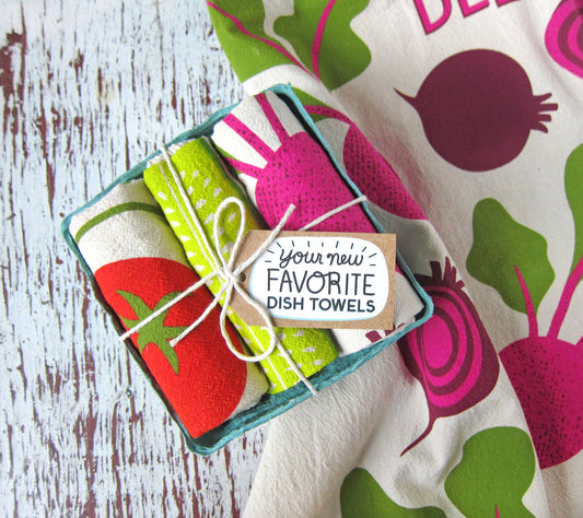 Farmer's Market Tea Towel Set