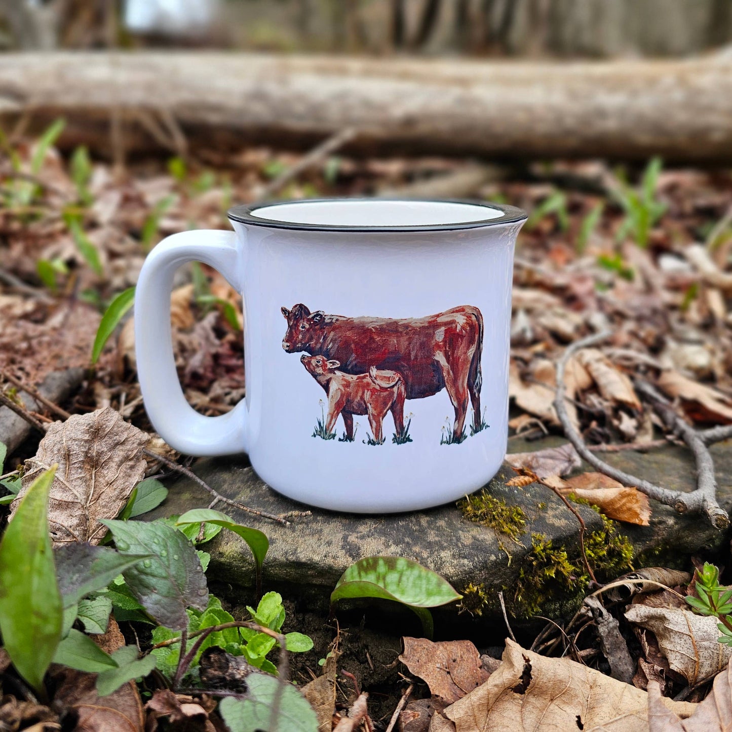 Mom and Baby Cow Coffee Mug