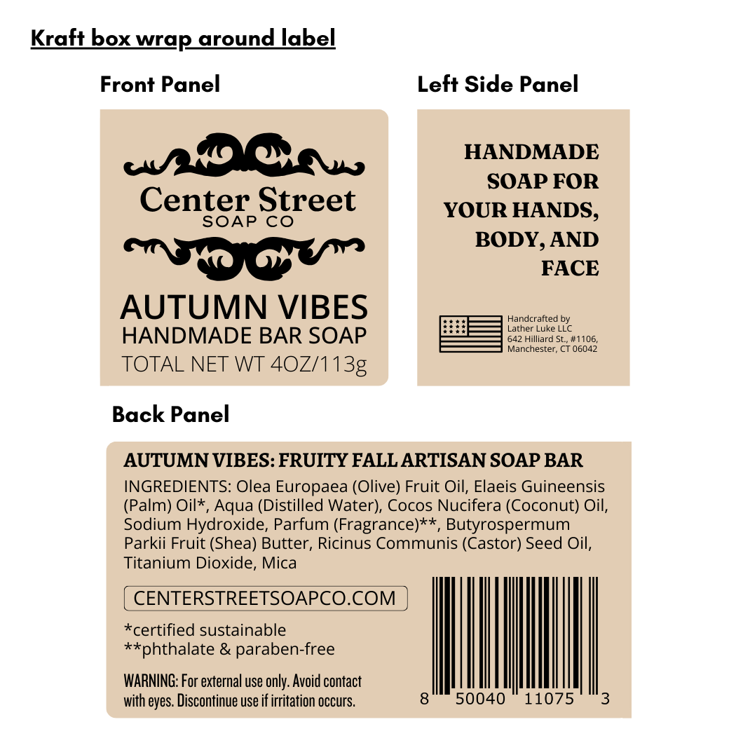 Autumn Vibes Handmade Bar Soap