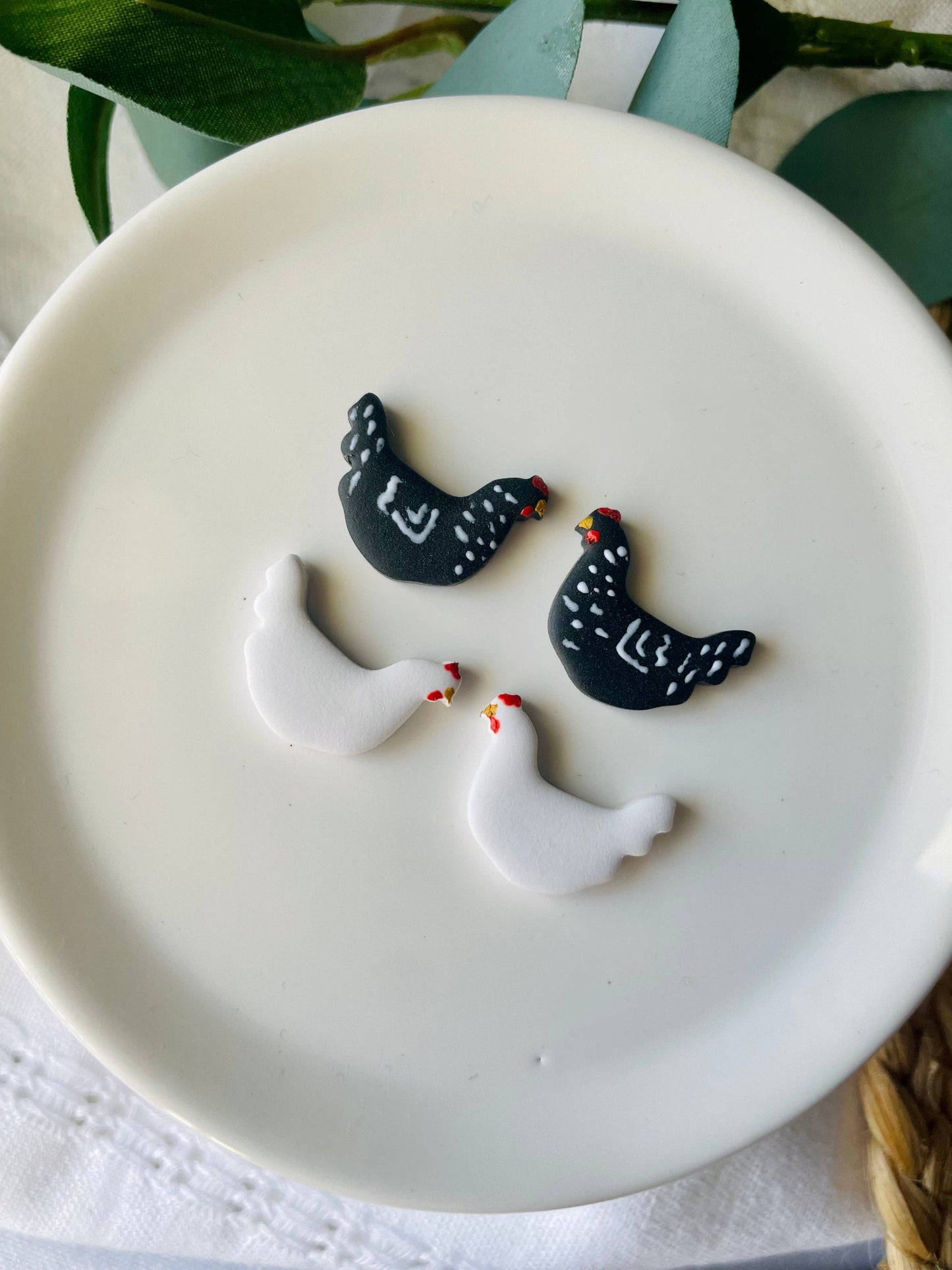 Chicken Stud Earrings