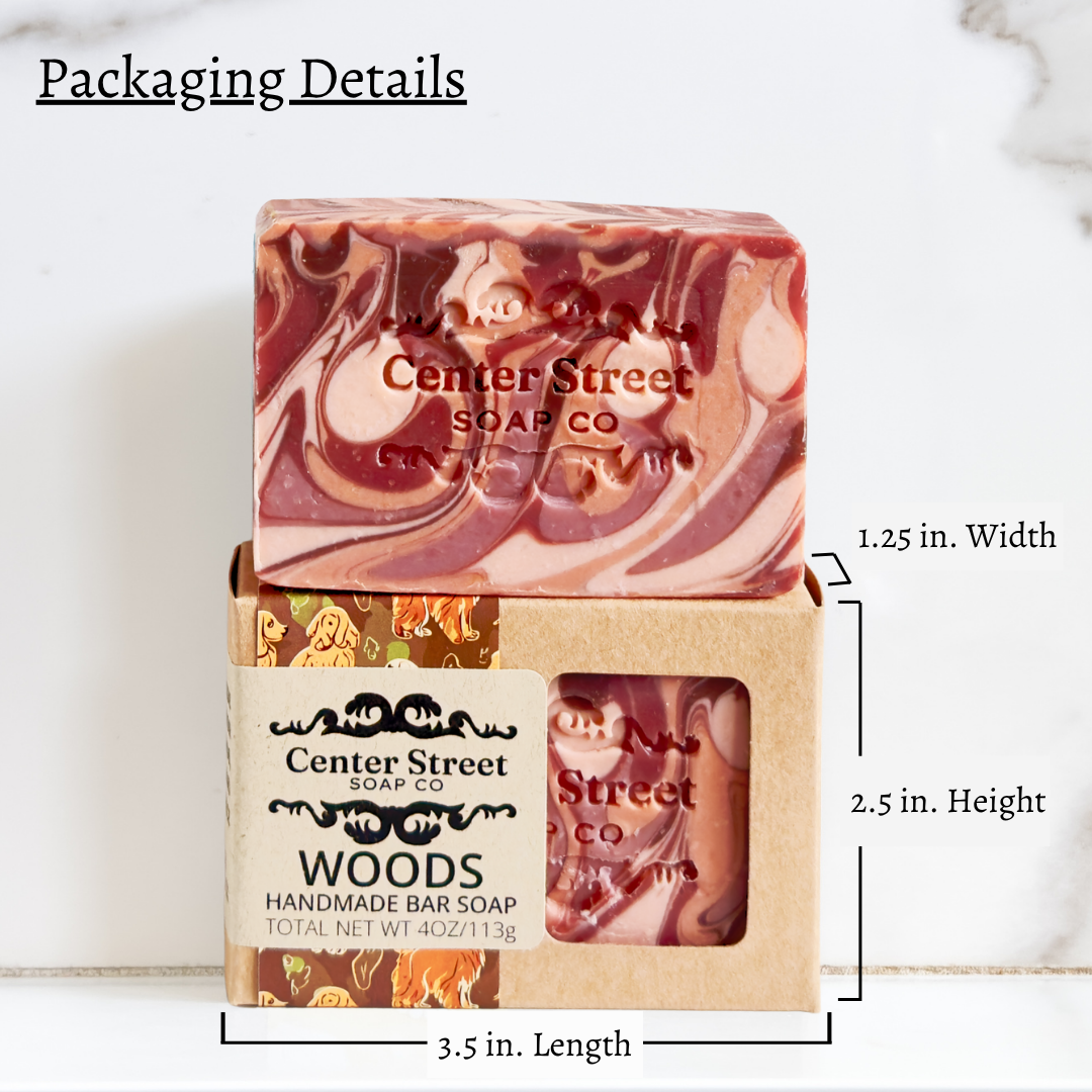 Woods Vegan Handmade Bar Soap For Men