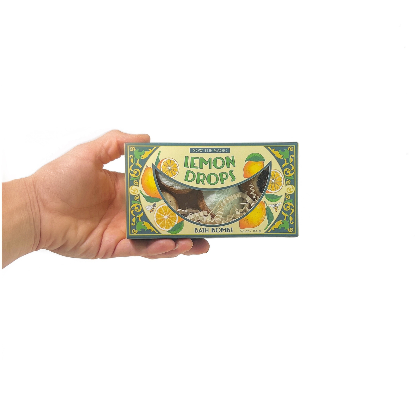 Lemon Drops Bath Bomb Gift Set Made with Citrus + Peppermint