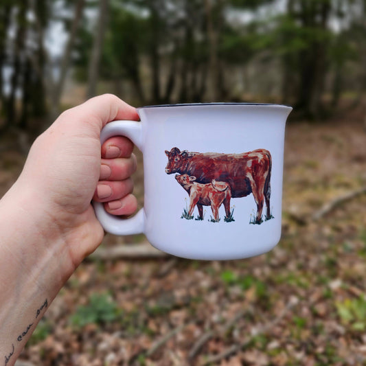 Mom and Baby Cow Coffee Mug