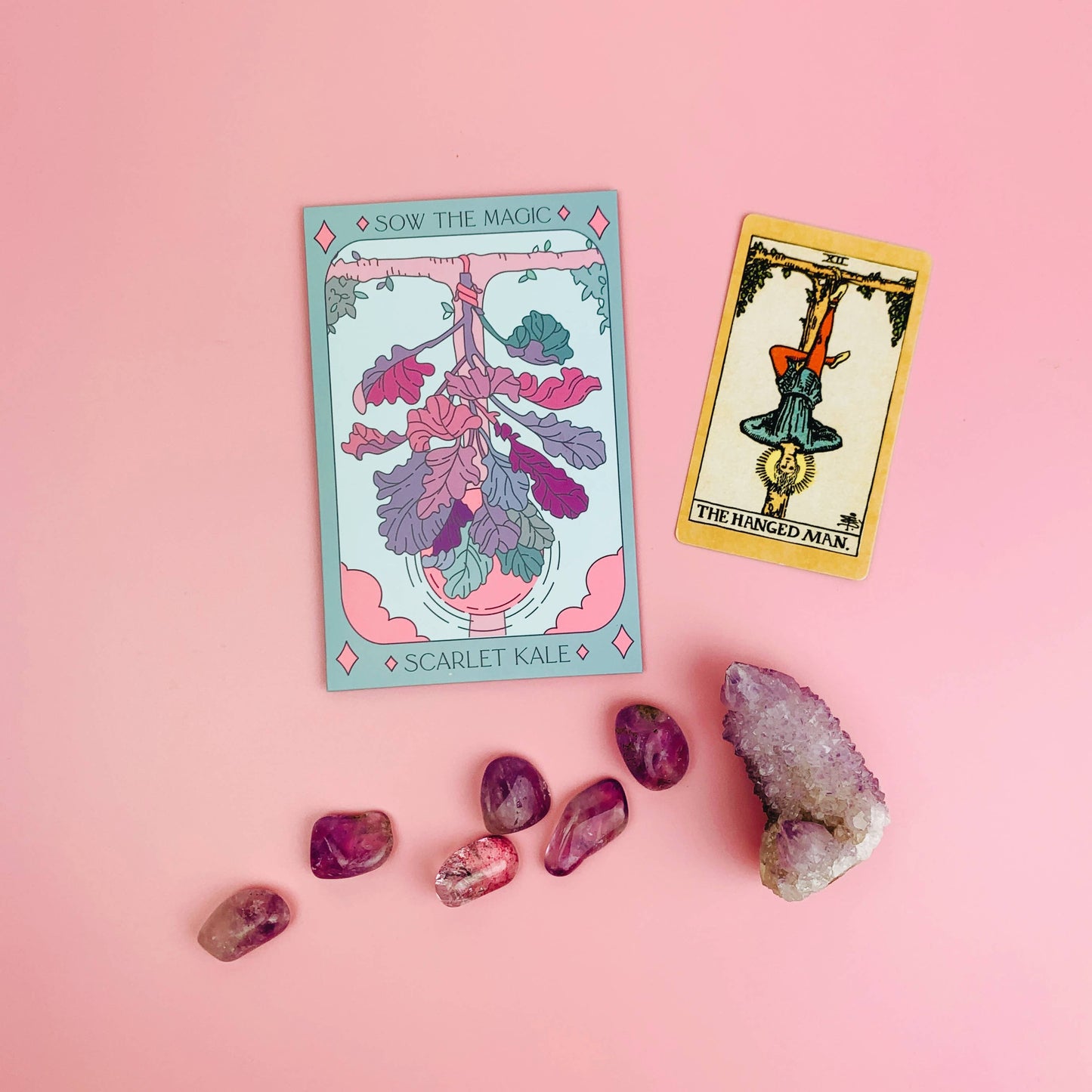 Scarlet Kale Tarot Garden