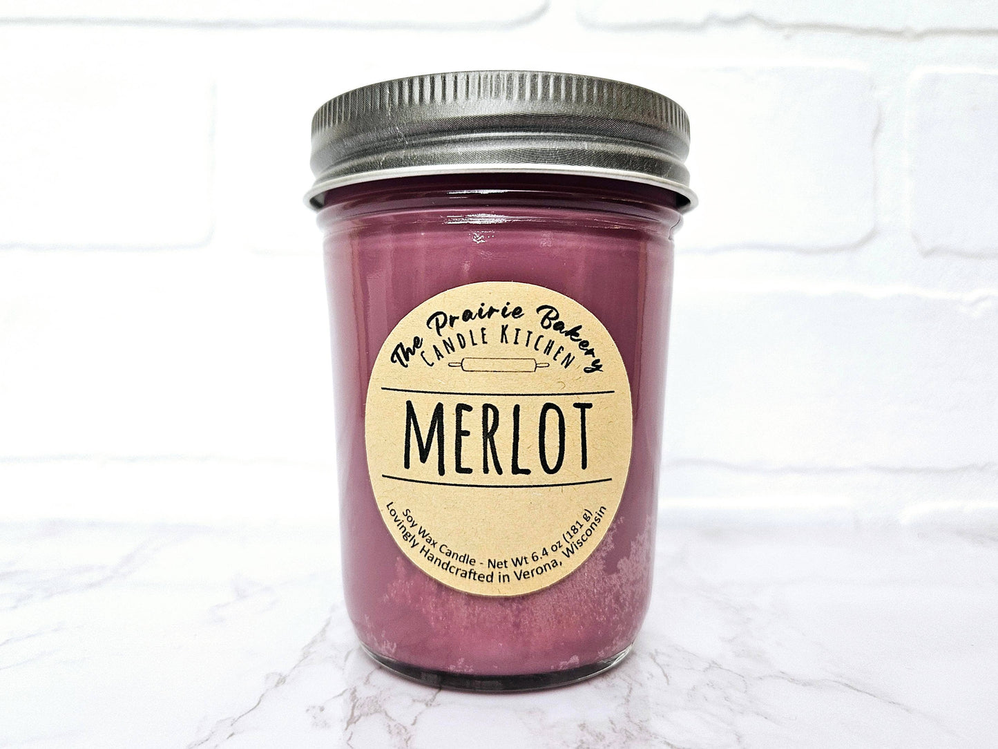 Merlot Scented Soy Wax Candle