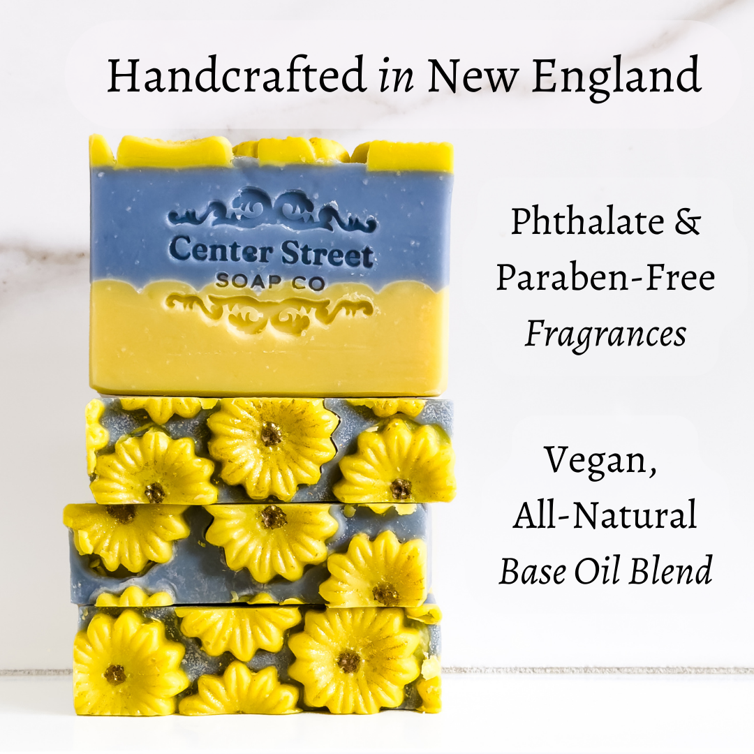 Sunflower Sandalwood Handmade Soap Bar