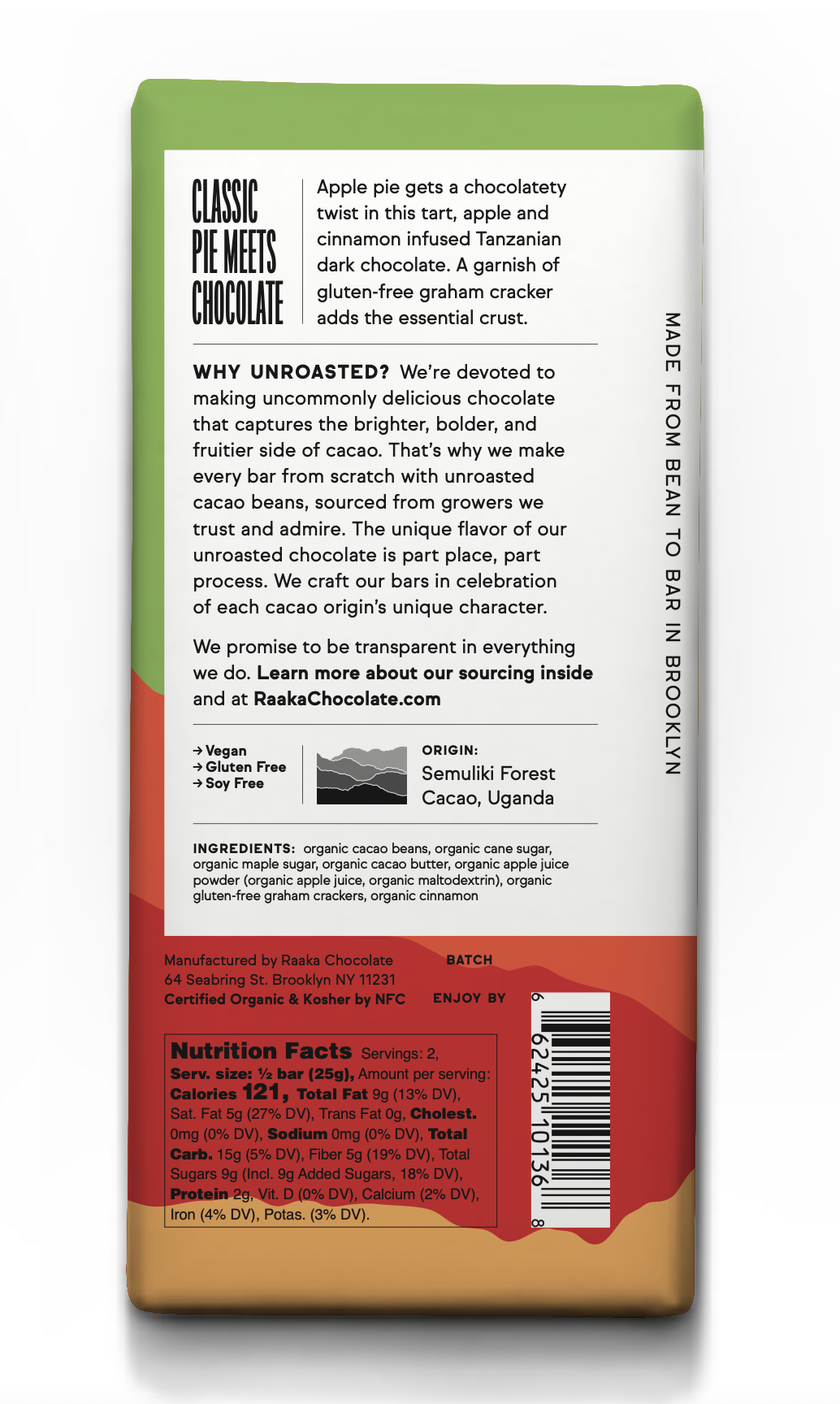 60% Apple Crisp Chocolate Bar