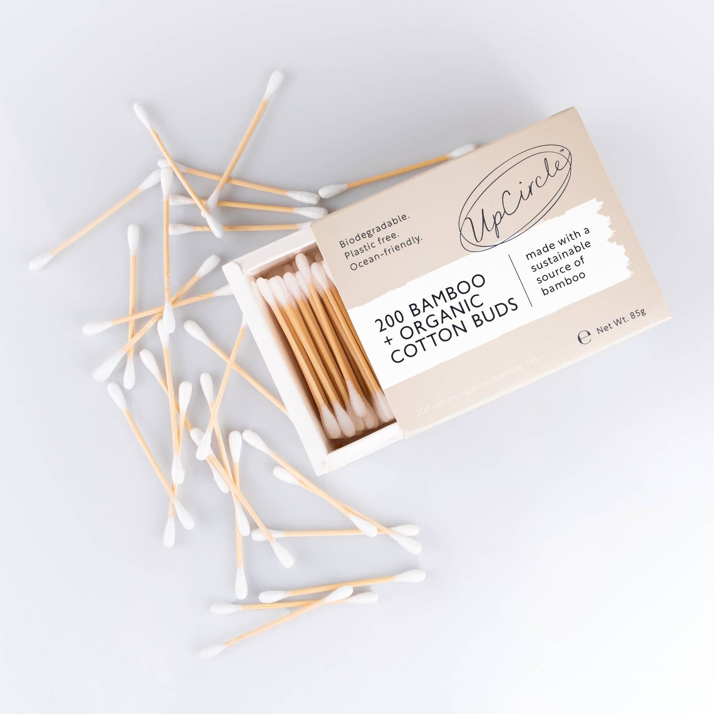 Organic, Plastic Free, Cotton + Bamboo Buds