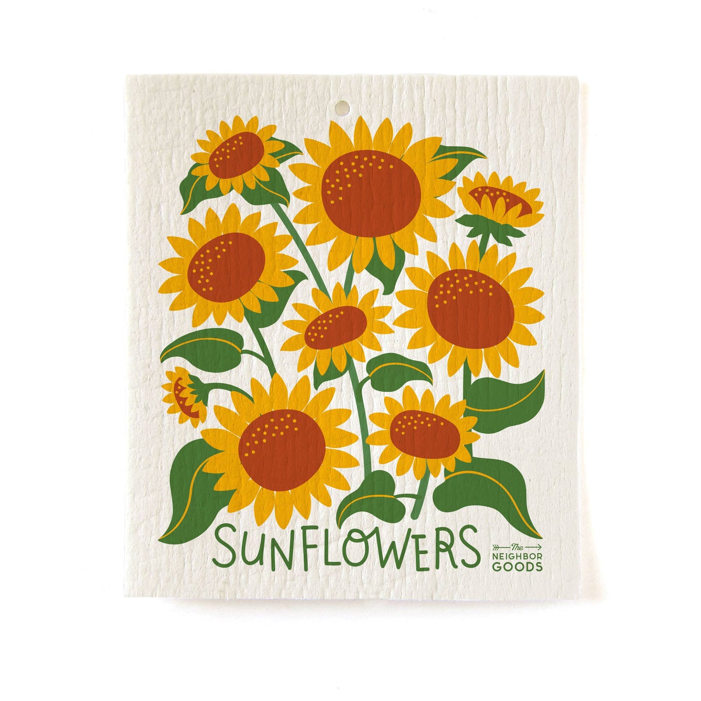 Sunflower Tea Towel + Sponge Cloth Set