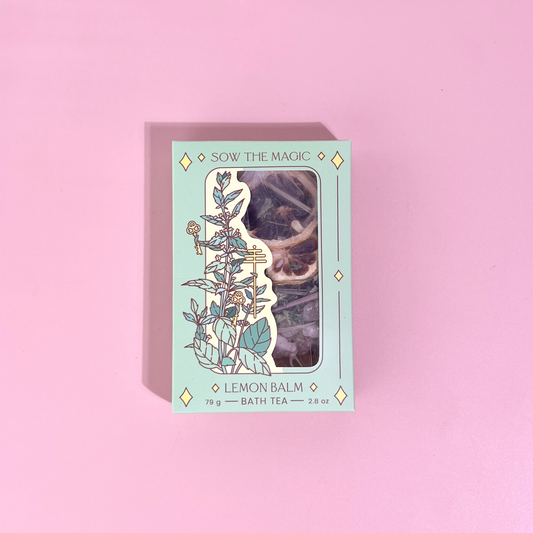 Lemon Balm Tarot Botanical Bath Tea Box