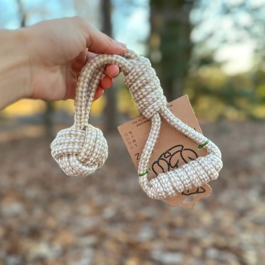 Hemp Knot Rope Tug Toy