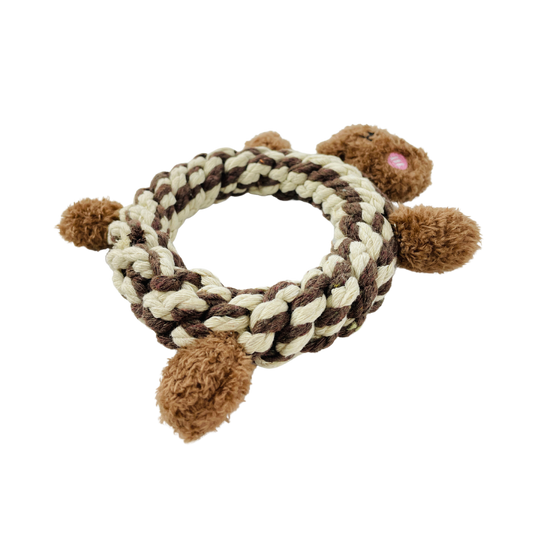 Eco-Bear Macrame Dog Toy