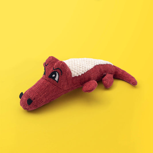 Alligator Plush Dog Toy