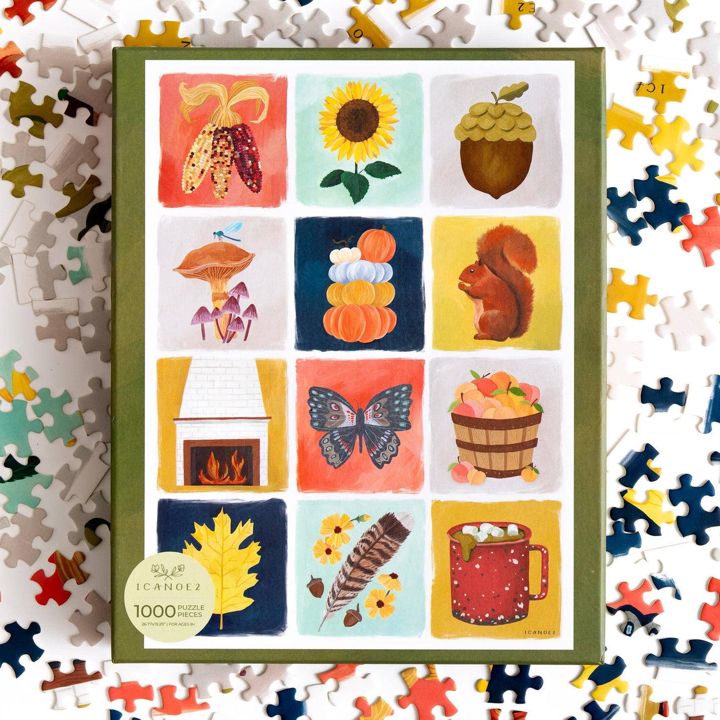 Fall Grid - 1,000 Piece Jigsaw Puzzle
