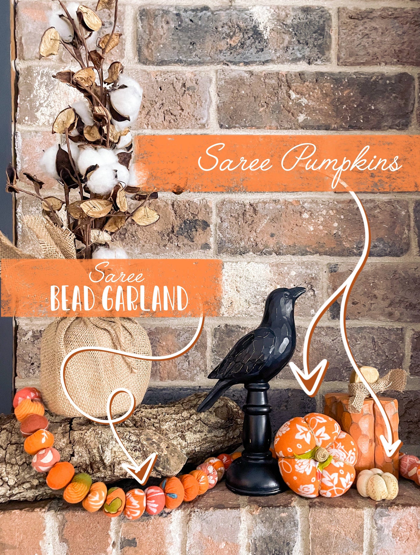Saree Pumpkin Garland