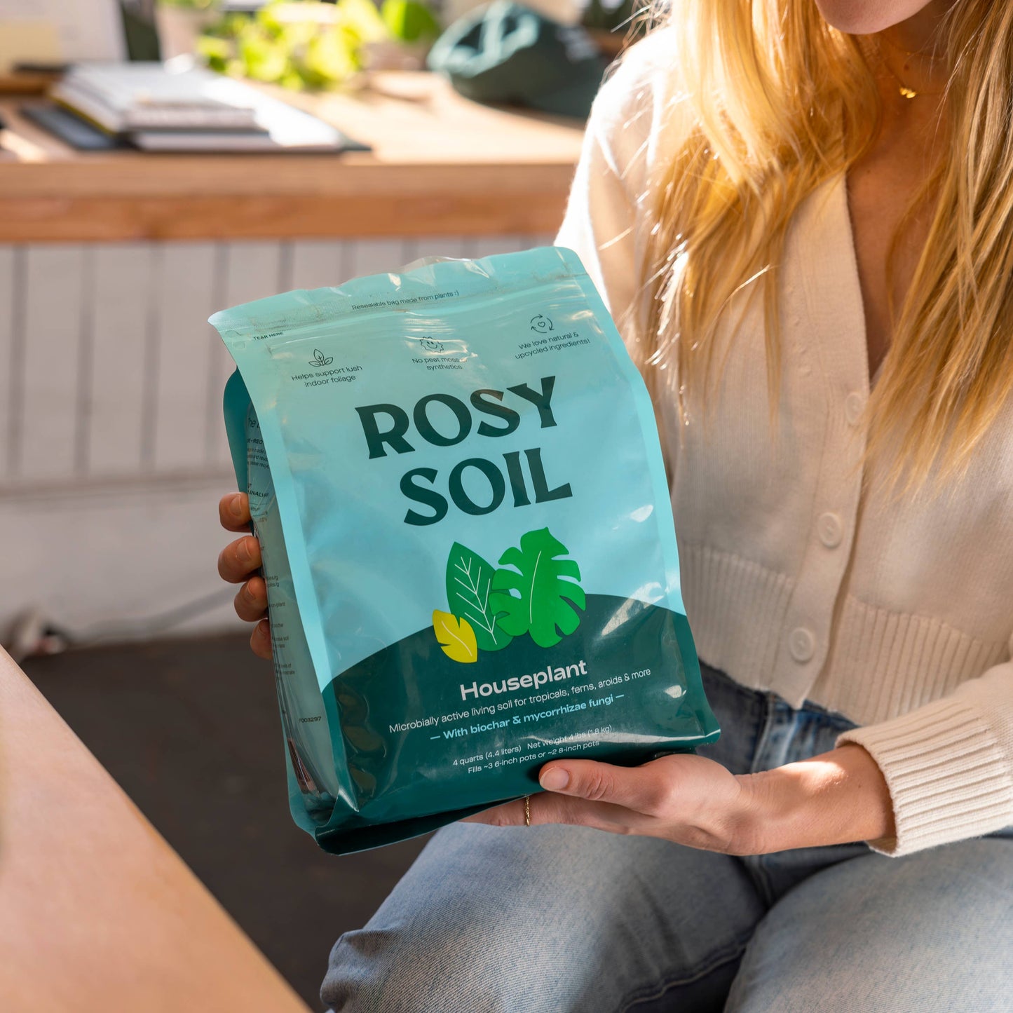 4qt Organic Potting Soil Mix for Houseplant & Herbs