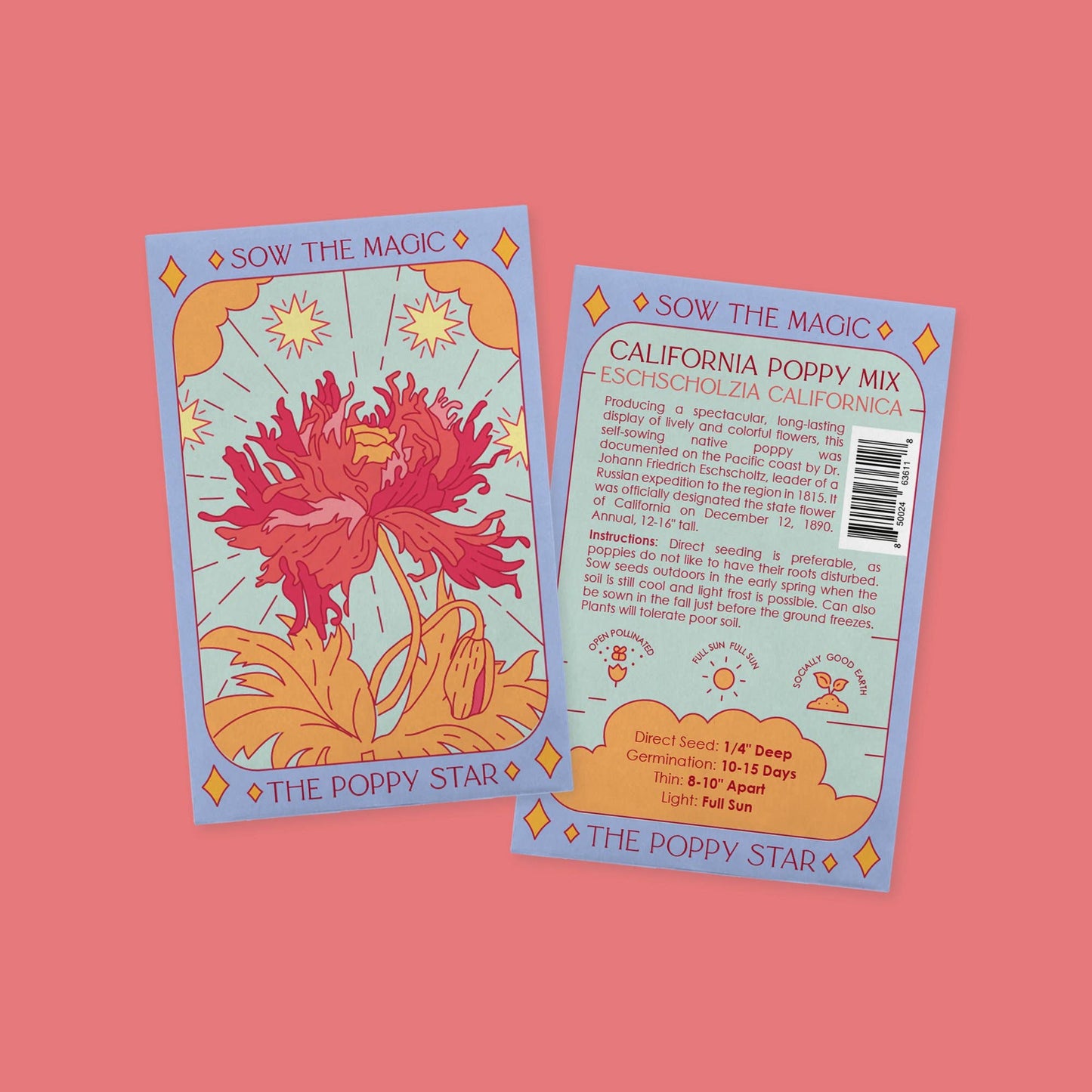 The Poppy Star Tarot Garden