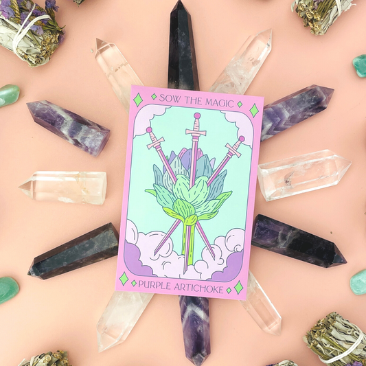 Purple Artichoke Tarot Garden