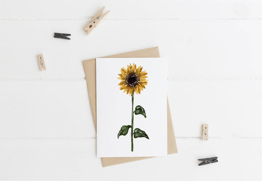Sunflower Greeting Card