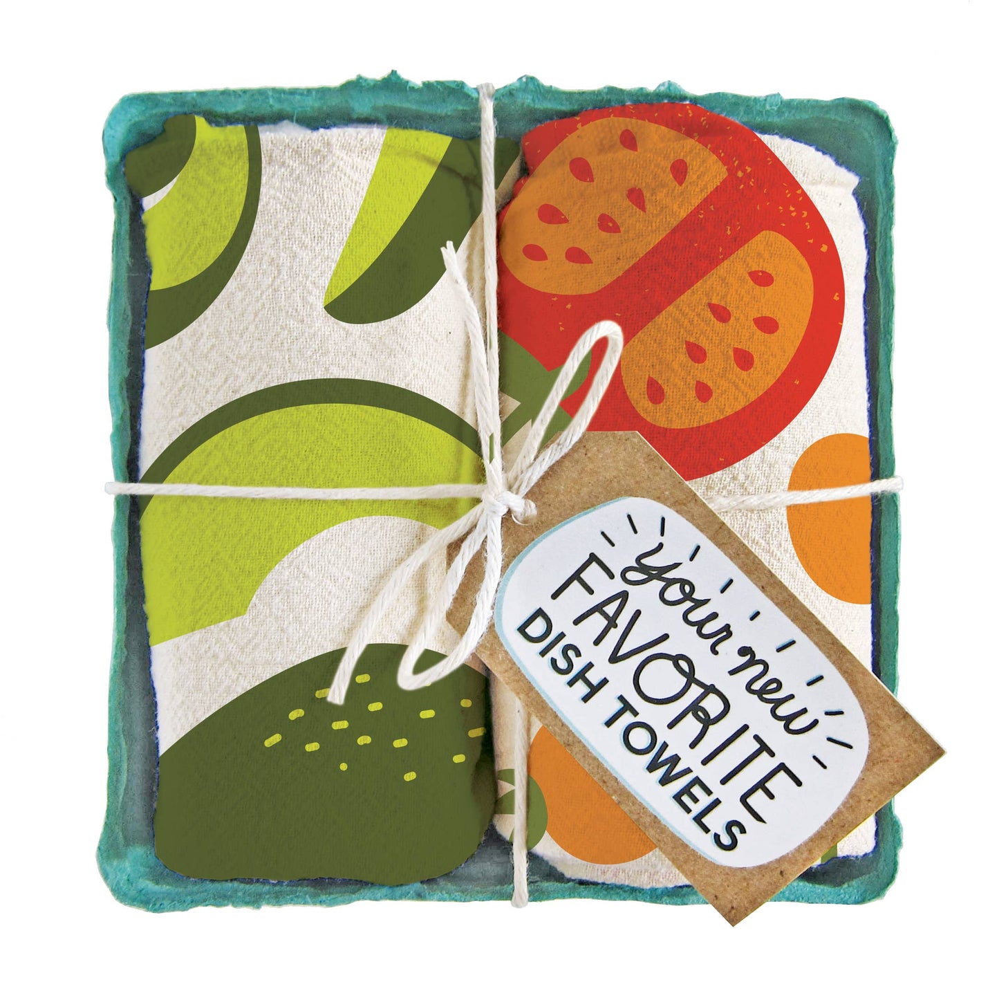 Holy Guacamole (Avocado, Tomato), Tea Towel Set