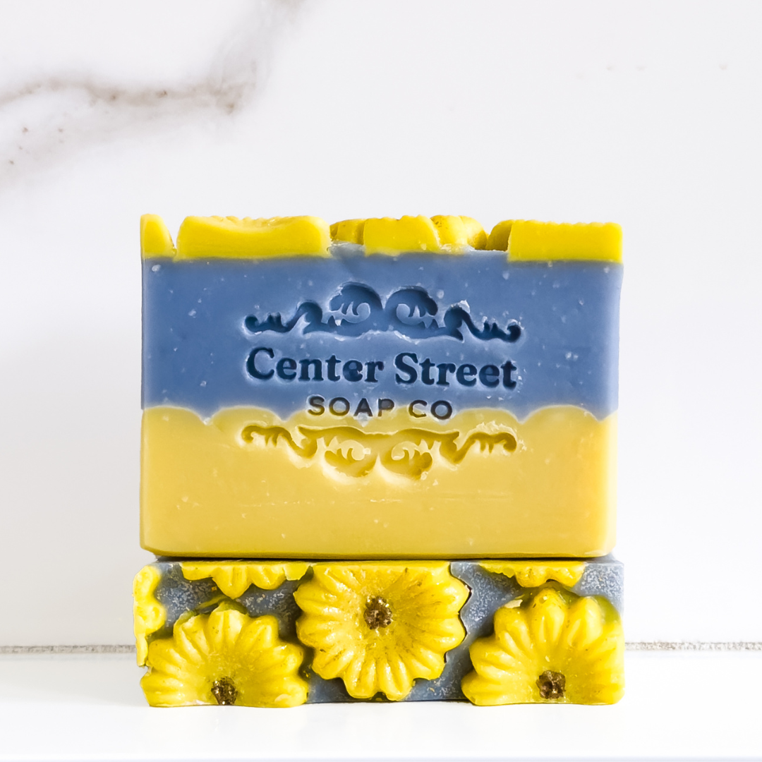 Sunflower Sandalwood Handmade Soap Bar