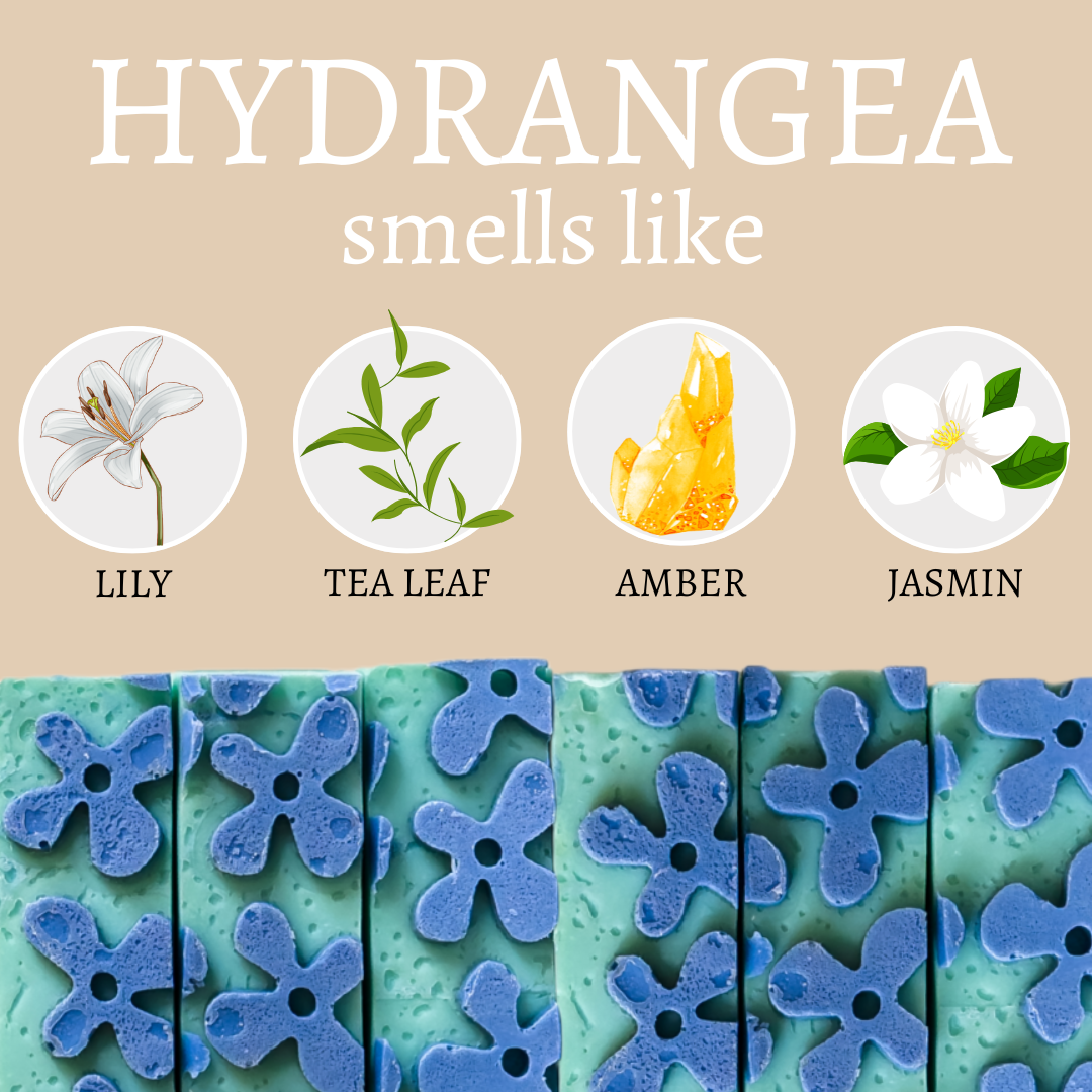 Hydrangea Summer Handmade Soap Bar