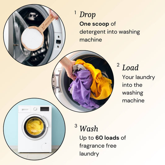 Natural, Fragrance-Free Laundry Powder