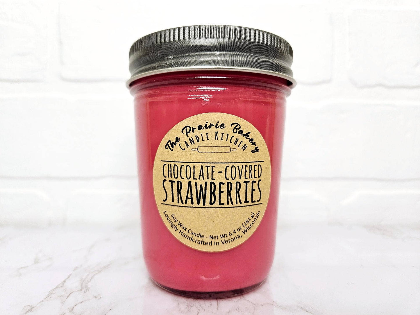 Chocolate Covered Strawberries Scented Soy Wax Candle