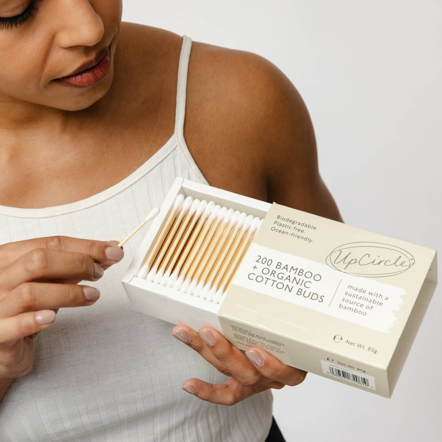 Organic, Plastic Free, Cotton + Bamboo Buds