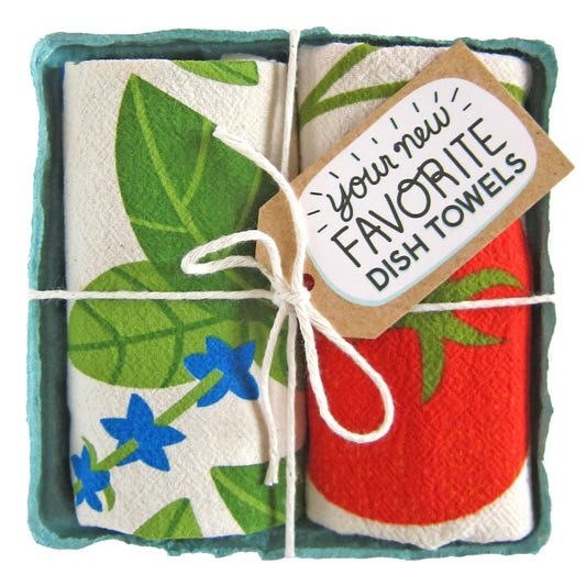 Tomato Basil Tea Towel Set