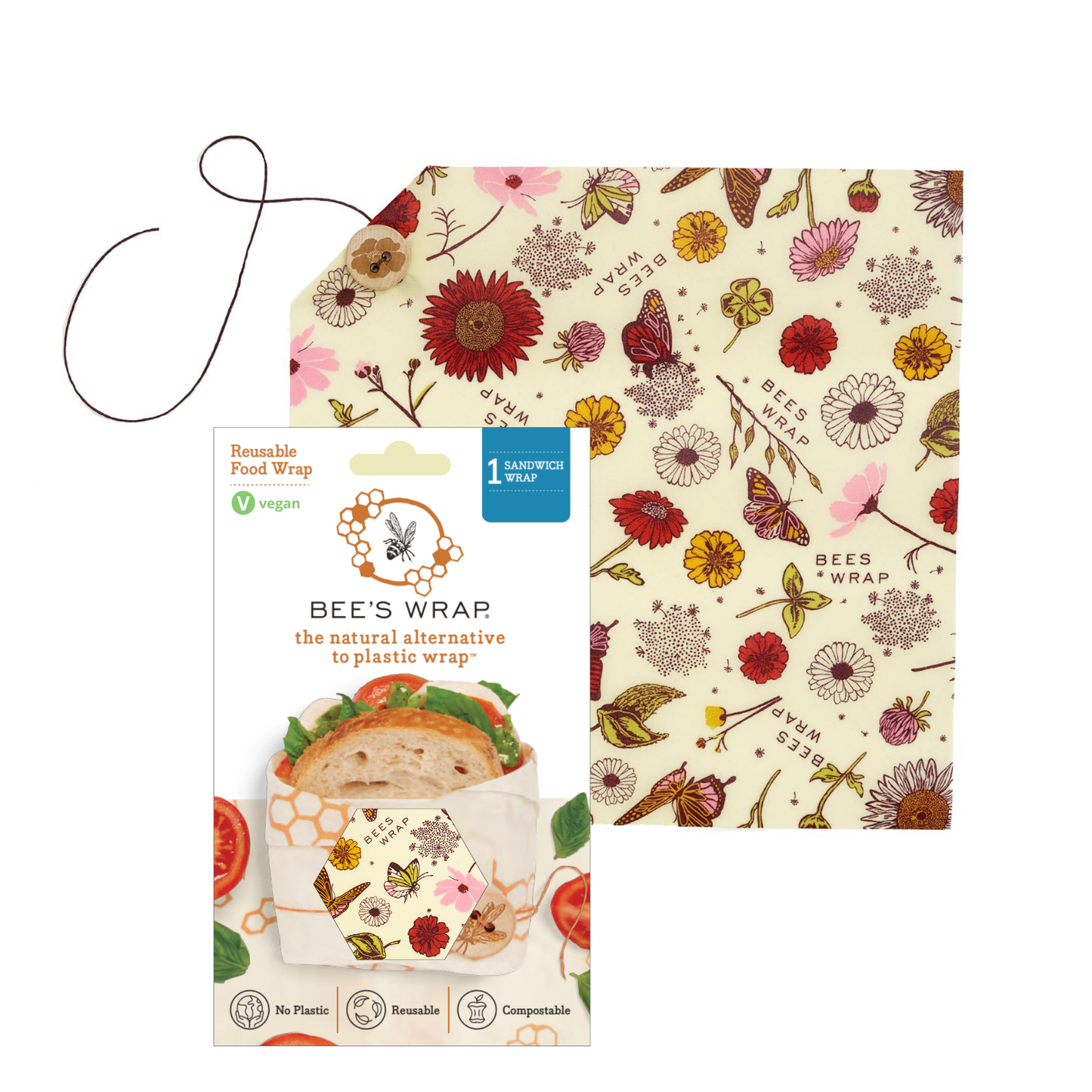 Meadow Magic, Plant Based Wax (Sandwich Wrap)