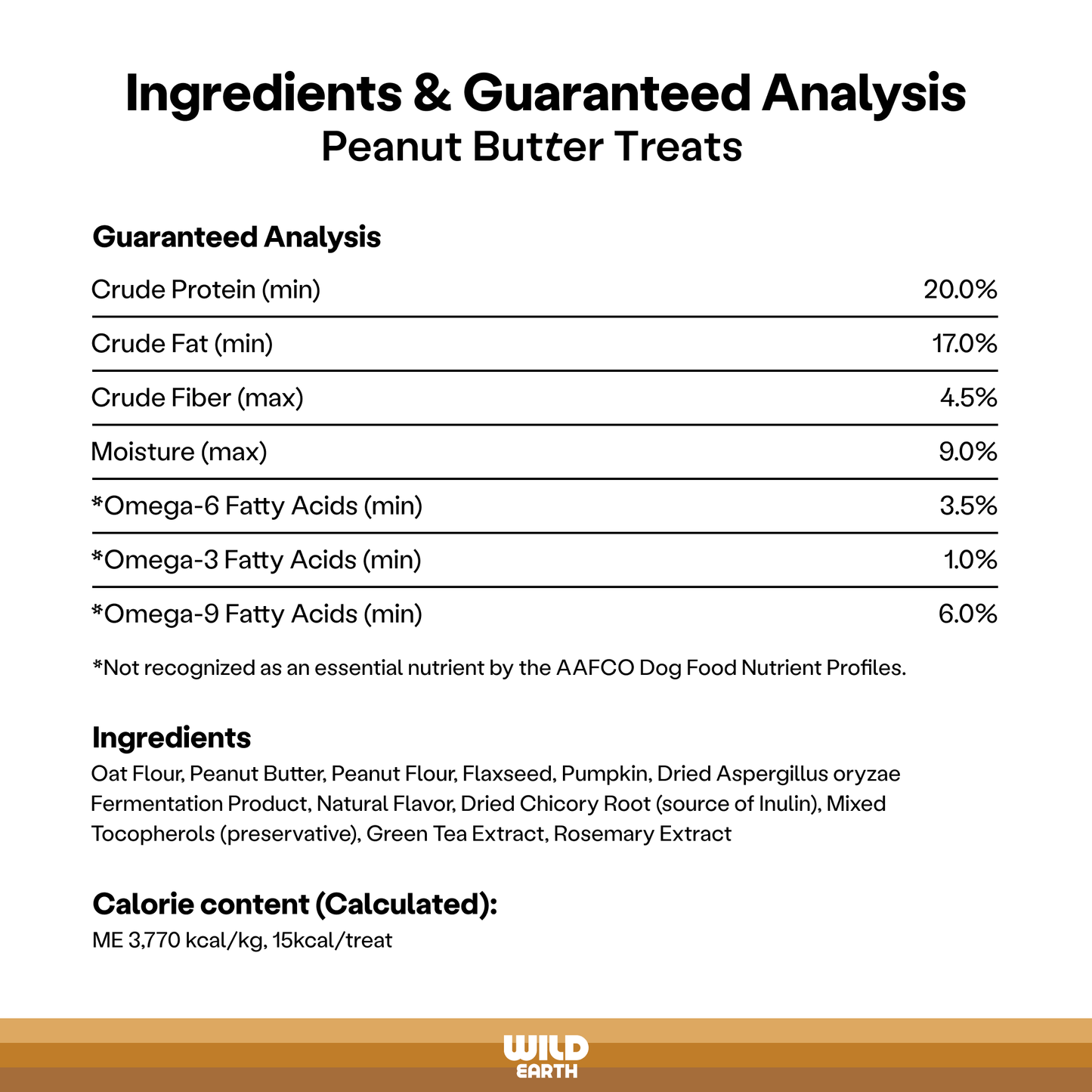 Superfood Dog Treats, Peanut Butter