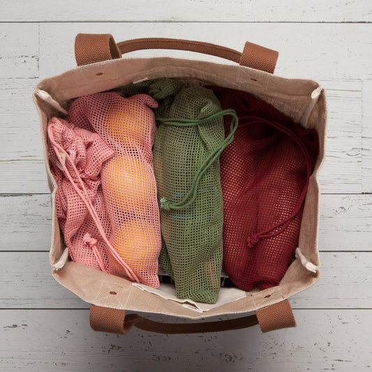 Le Marche Blush Mesh Produce Bags Set