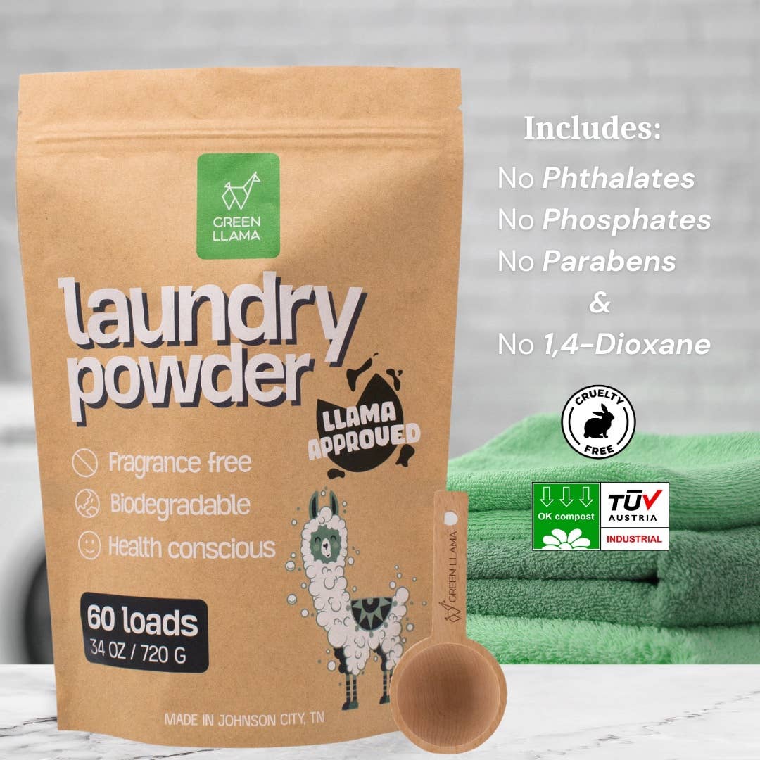 Natural Laundry Powder Fragrance-Free (60 Loads)