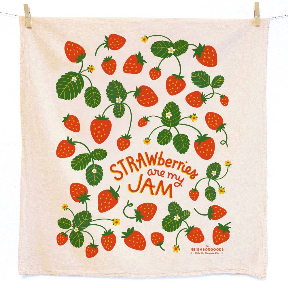 Mari Berry (Marigold, Strawberry), Tea Towel Set