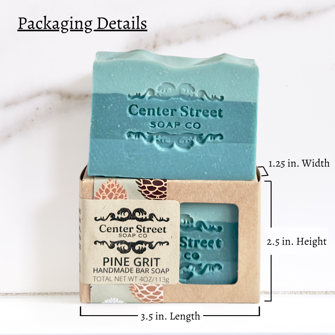 Pine Grit Exfoliating Handmade Bar Soap