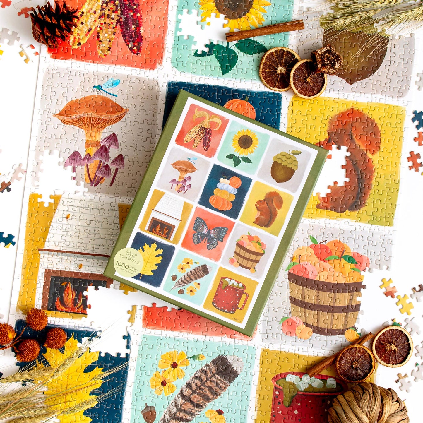Fall Grid - 1,000 Piece Jigsaw Puzzle