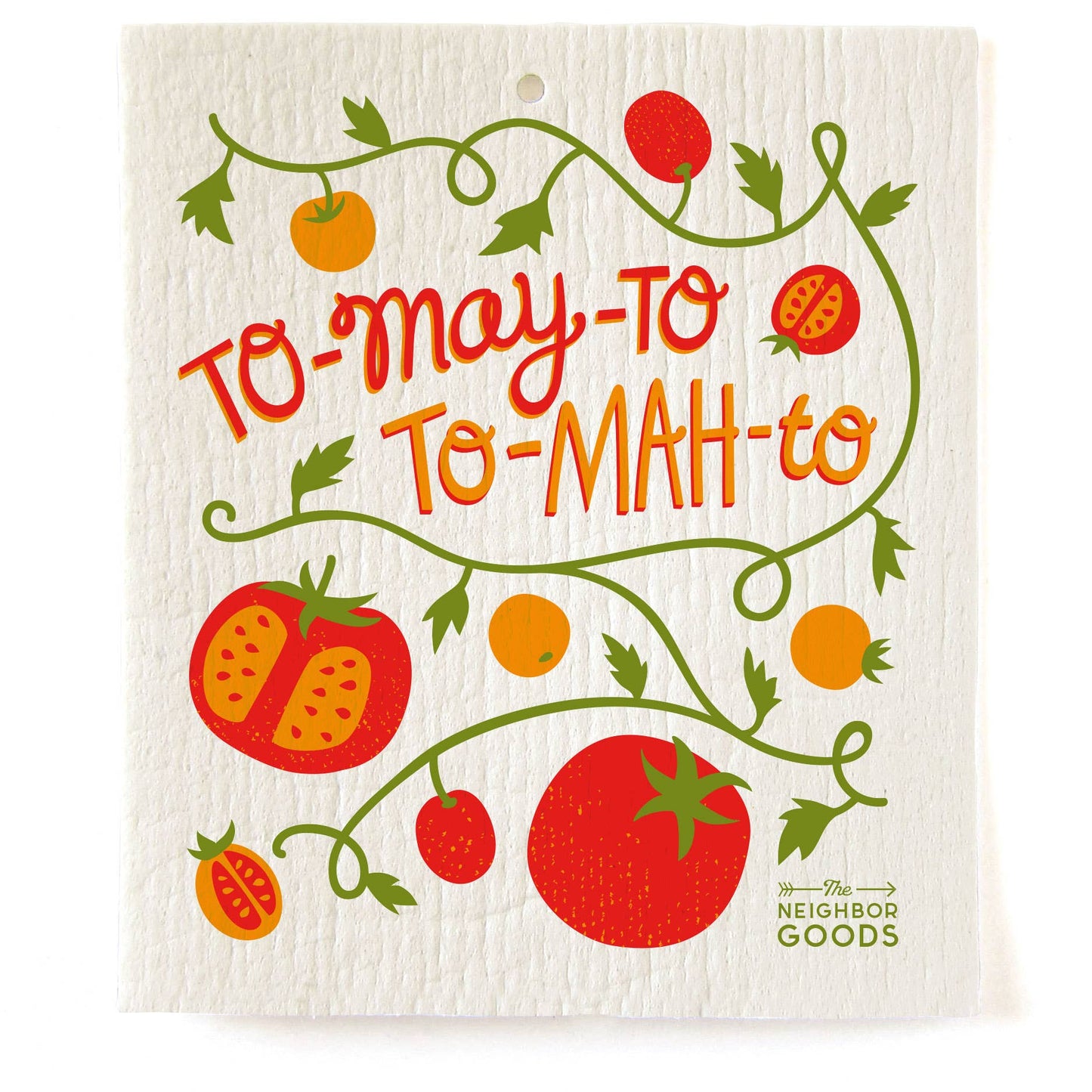 Tomato Tea Towel + Sponge Cloth Set