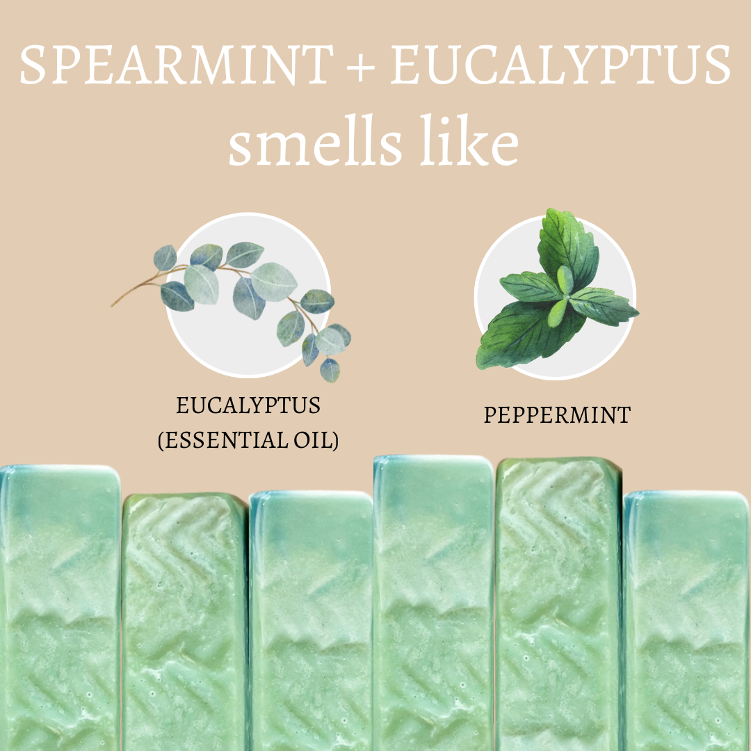 Spearmint + Eucalyptus Vegan Handmade Soap Bar