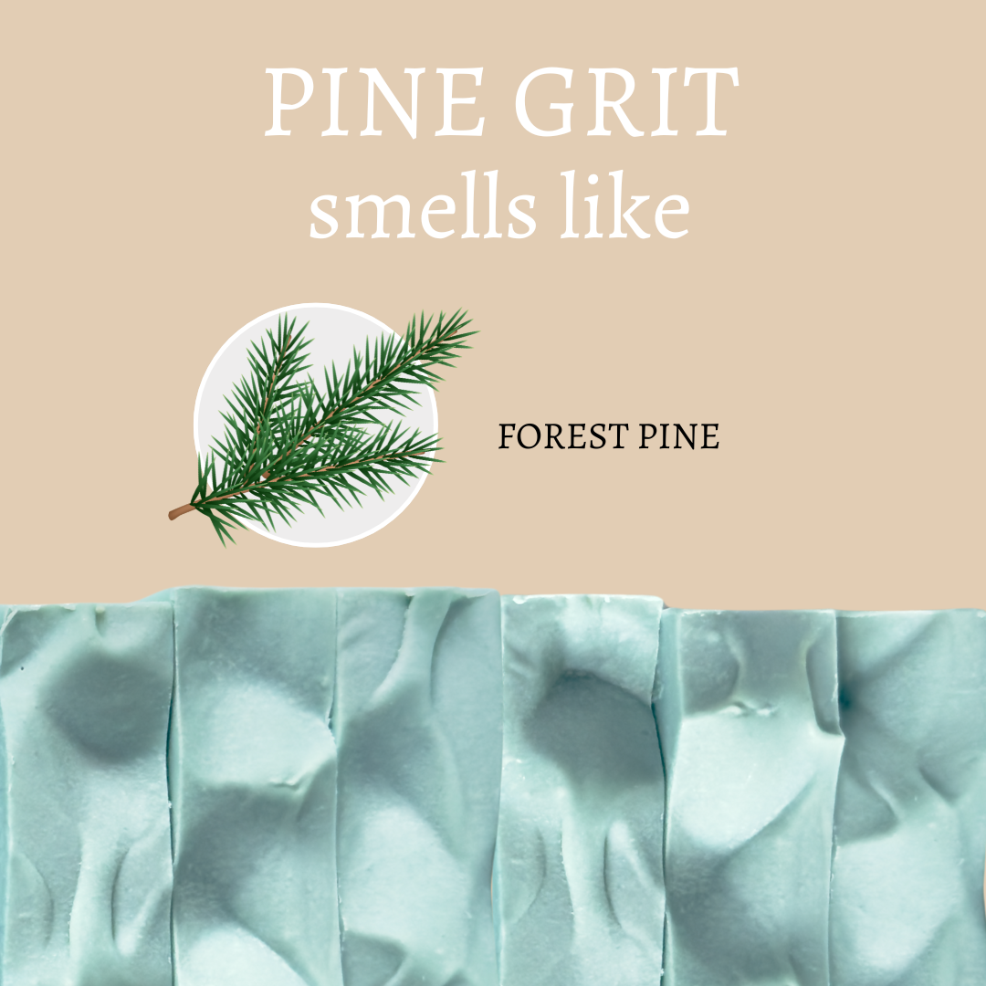 Pine Grit Exfoliating Handmade Bar Soap