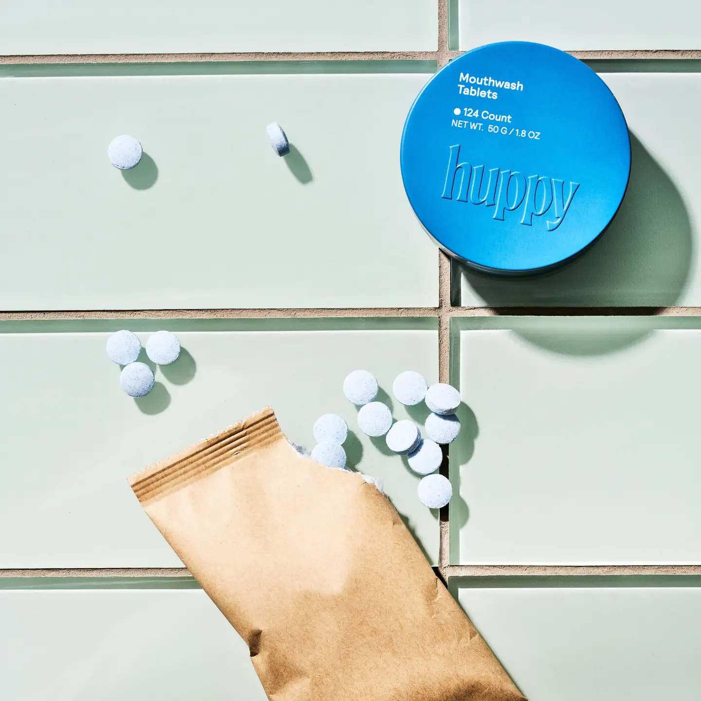 Alcohol-Free & Fluoride-Free Mouthwash Tablets Refill, Cool Mint