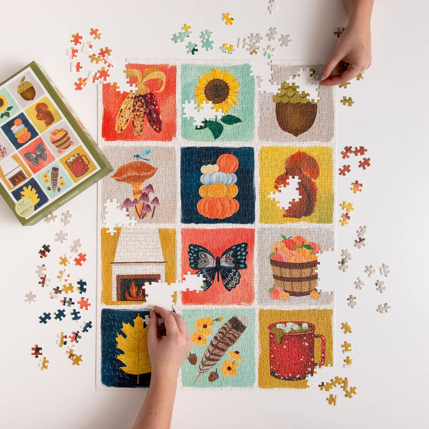 Fall Grid - 1,000 Piece Jigsaw Puzzle