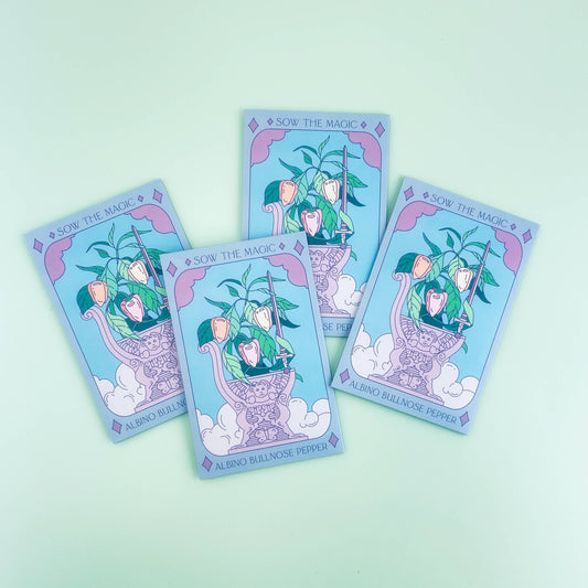 Albino Bullnose Pepper Tarot Garden