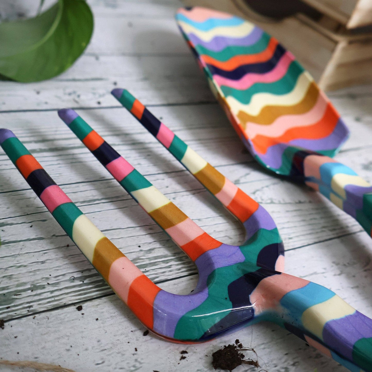 Gardening Tool & Kneeler Set, Rainbow