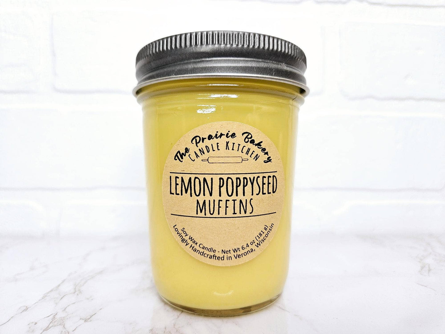 Lemon Poppy Seed Muffins Scented Soy Wax Candle