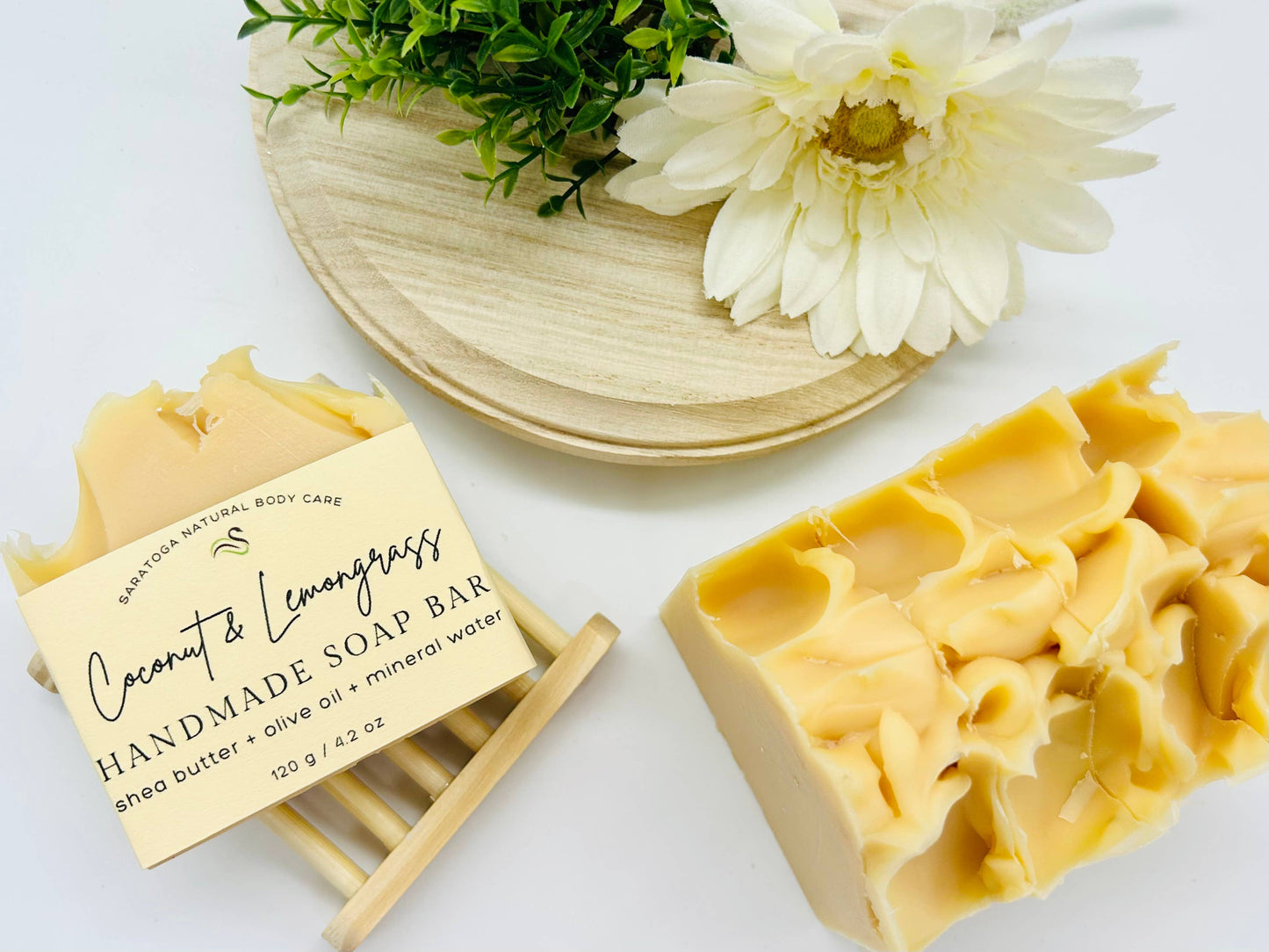 Coconut Lemongrass Handmade Soap Bar