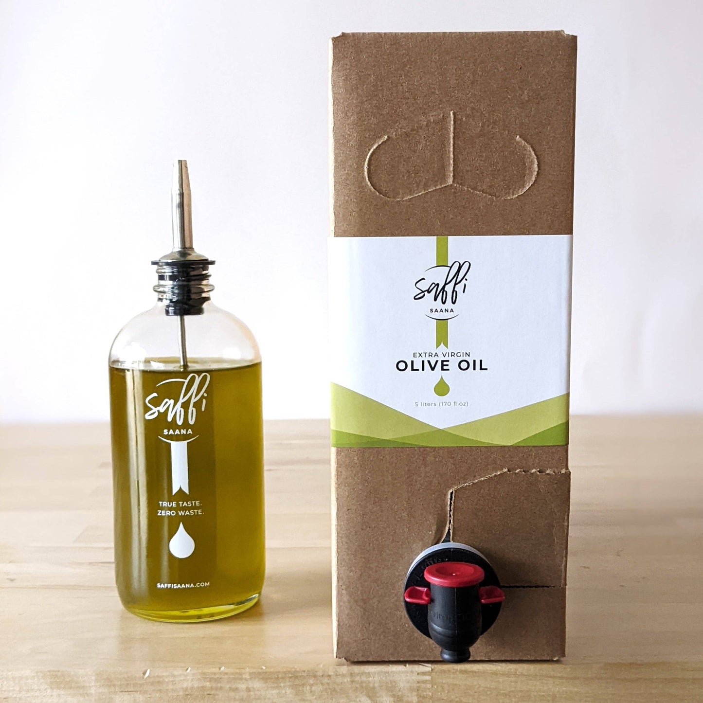 16oz Refillable Glass Bottles - for Saffi Saana display